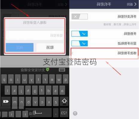 支付宝登陆密码