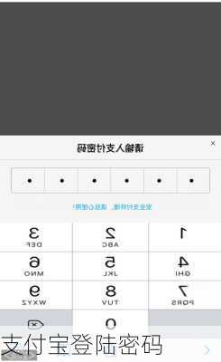 支付宝登陆密码