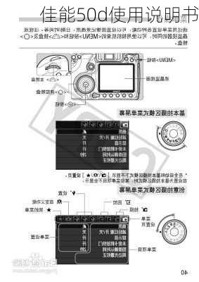 佳能50d使用说明书