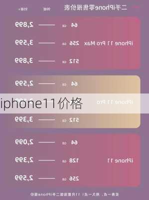 iphone11价格