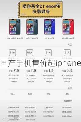 国产手机售价超iphone