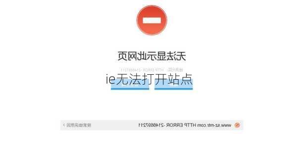 ie无法打开站点